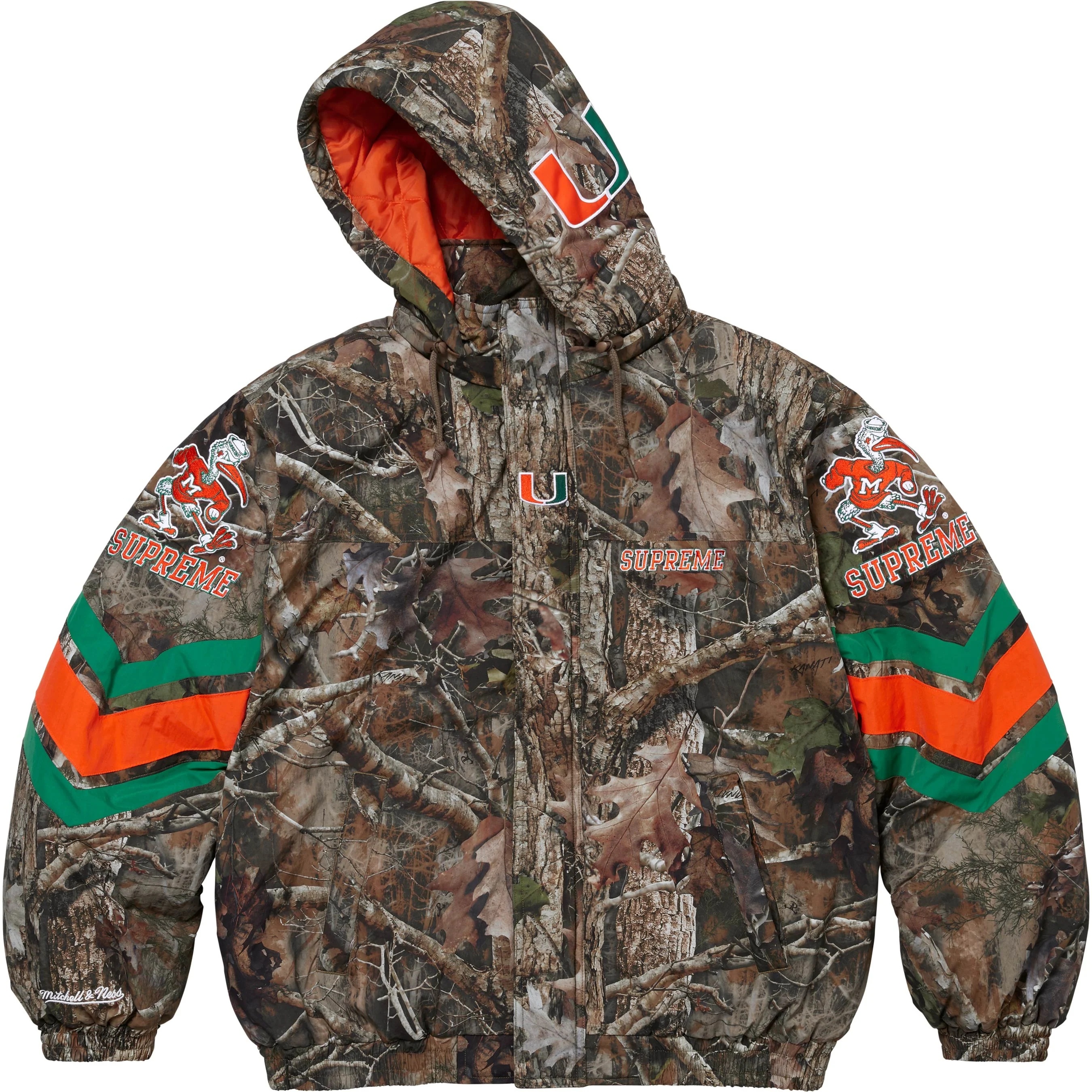Supreme®/Mitchell & Ness NCAA Hooded Stadium Jacket view 6